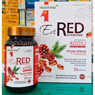 [CHÍNH HÃNG]Viên uống Evired Diamond hộp 30 viên - giúp làm đẹp da, hạ chế lão hoá da,bổ sung vitamin e cho cơ thể...