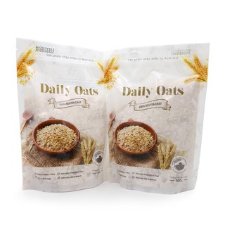 YẾN MẠCH NGUYÊN CHẤT DAILY OATS TÚI ZIP 500G HẠT VỠ/ NGUYÊN HẠT