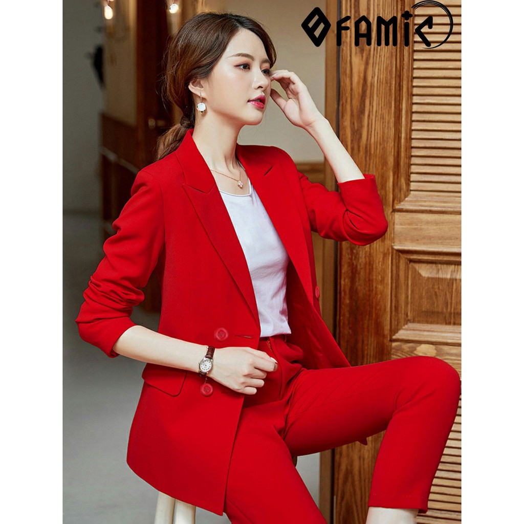 Vest Nữ Đẹp ❤️𝑭𝑹𝑬𝑬𝑺𝑯𝑰𝑷❤️Giảm 5K khi nhập mã [ AO BLAZER ] Vest Nữ Đẹp Gồm Áo Vest Quần Dài Dáng Công Sở Cá Tính | BigBuy360 - bigbuy360.vn