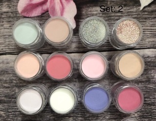 Set 12 hũ bột đắp KDS 10g