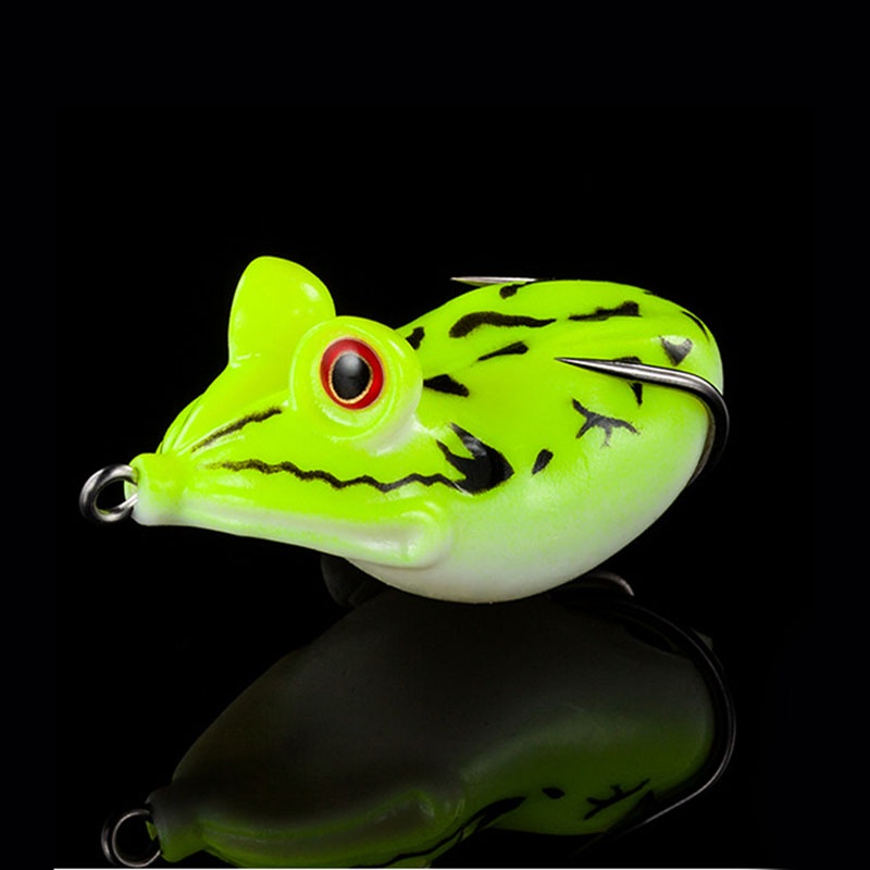 Mồi câu cá giả bằng silica gel phát sáng mắt kiểu 3D 6 màu tùy chọn 4.5cm chất lượng cao