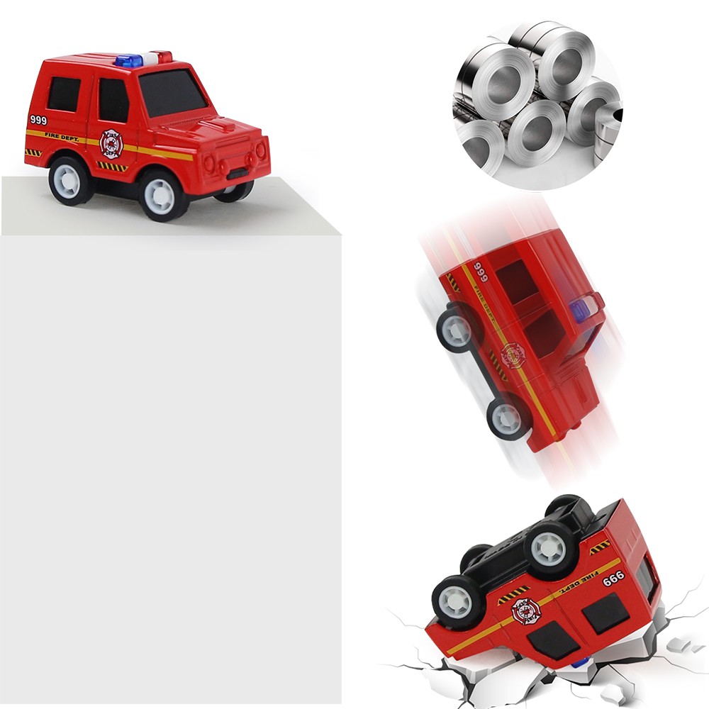 Set 4 Mô Hình Xe Cứu Hỏa 120 Ambulance Cho Bé