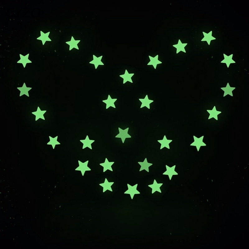 100 Ngôi Sao 3d Dạ Quang Tự Làm Trang Trí Phòng Ngủ Cho Bé