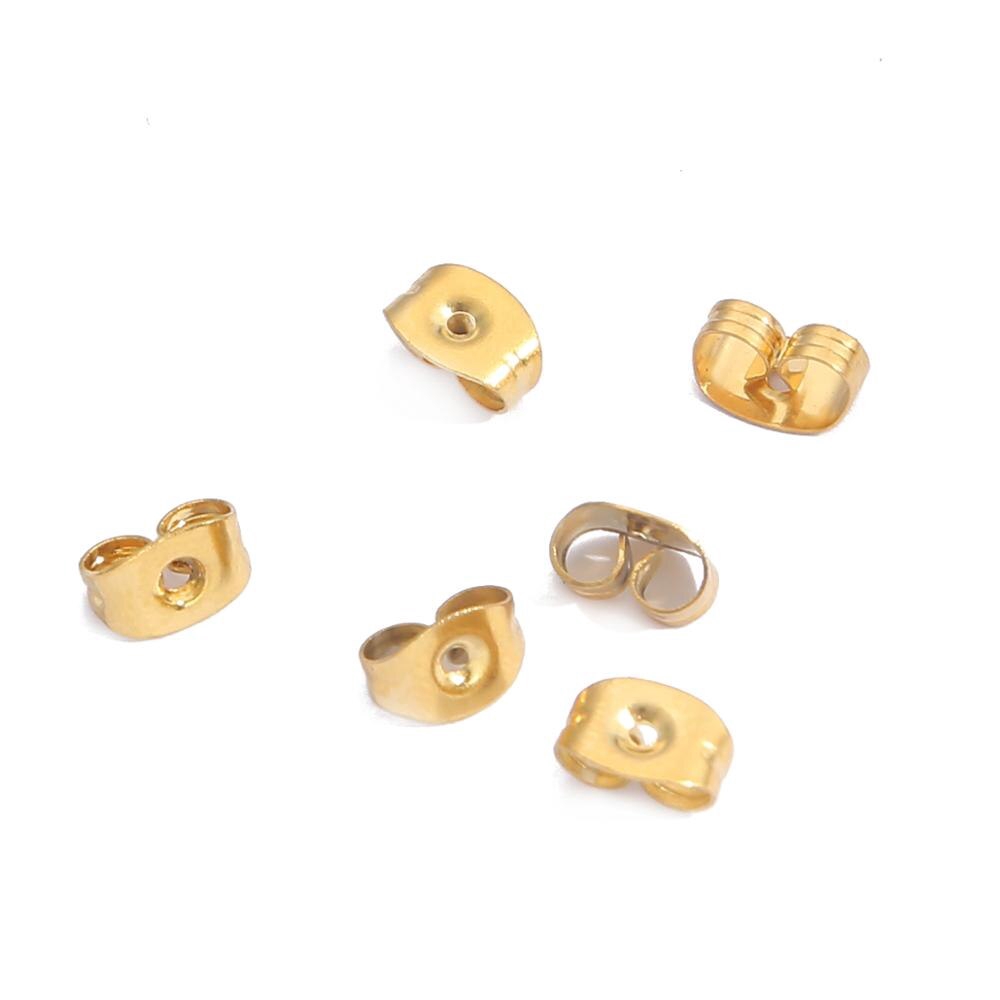 Set 20-100 ghim cài bông tai phía sau diy bằng thép không gỉ