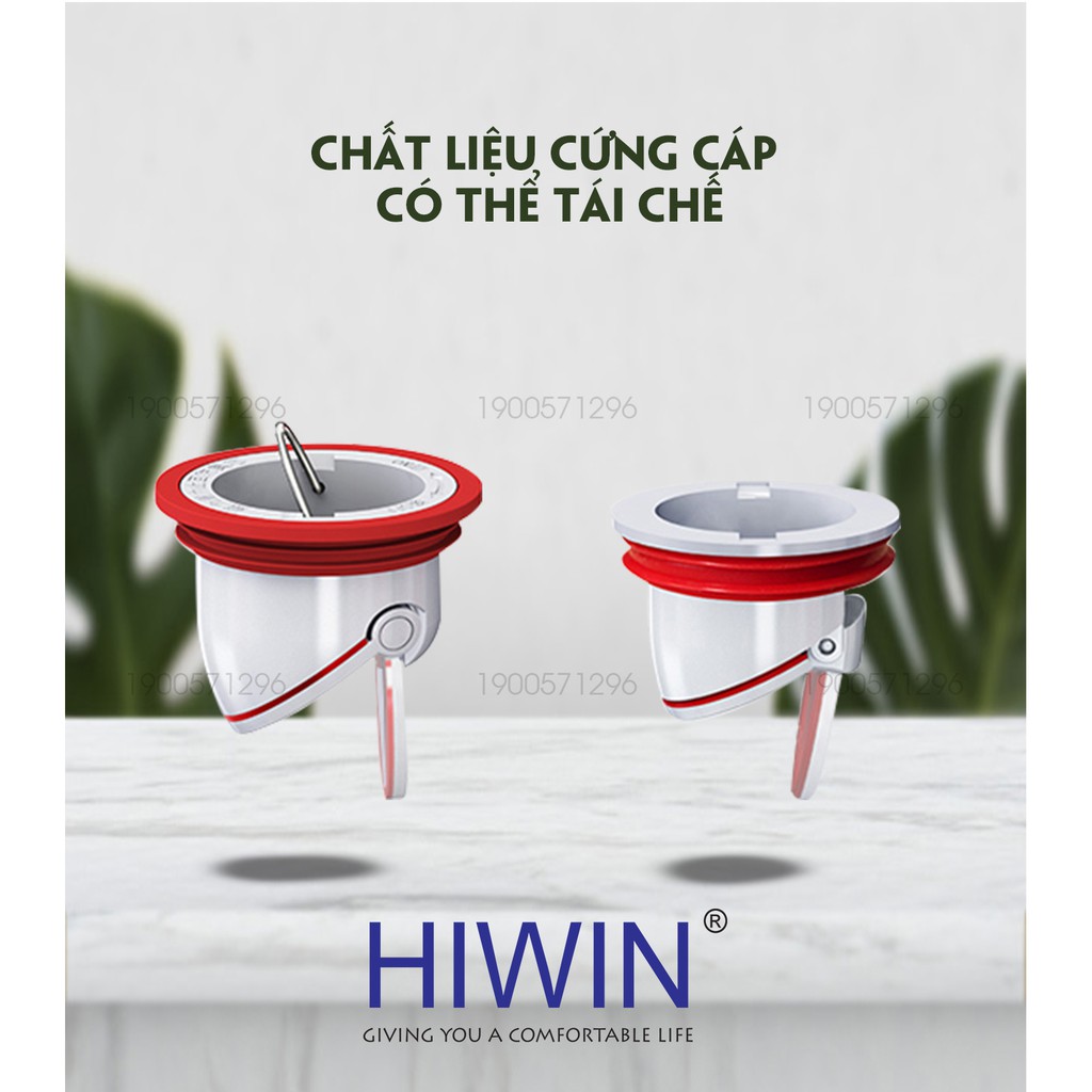 [Mã INCUBACK1416 hoàn 20K xu đơn 50K] Ngăn mùi cống - Đuôi phễu thoát sàn chống mùi hôi Hiwin FD-50LID