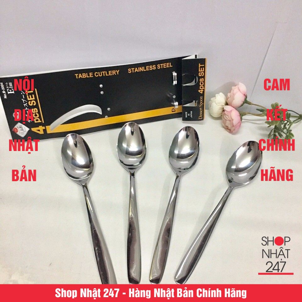 [Hỏa Tốc HN] Set 4 thìa inox cỡ to cao cấp