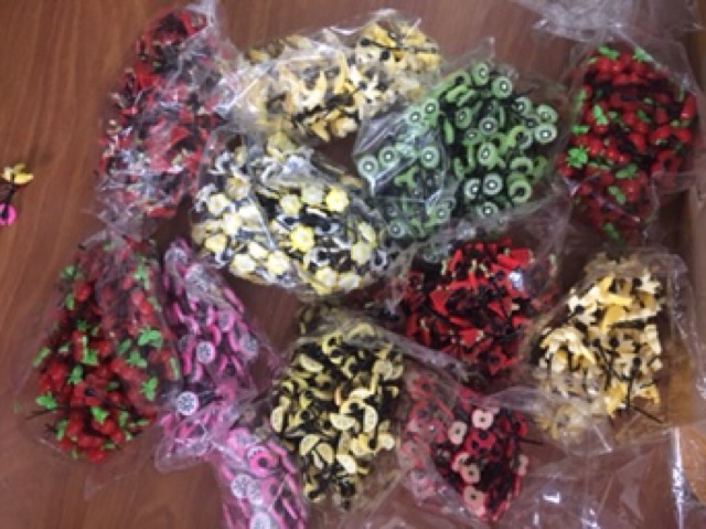 Kẹp tóc hoa quả