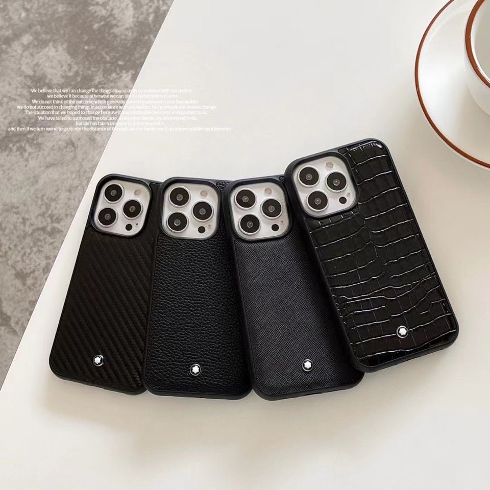 MONTBLANC Ốp Lưng Chất Liệu Da Cho Apple iPhone 13 Pro