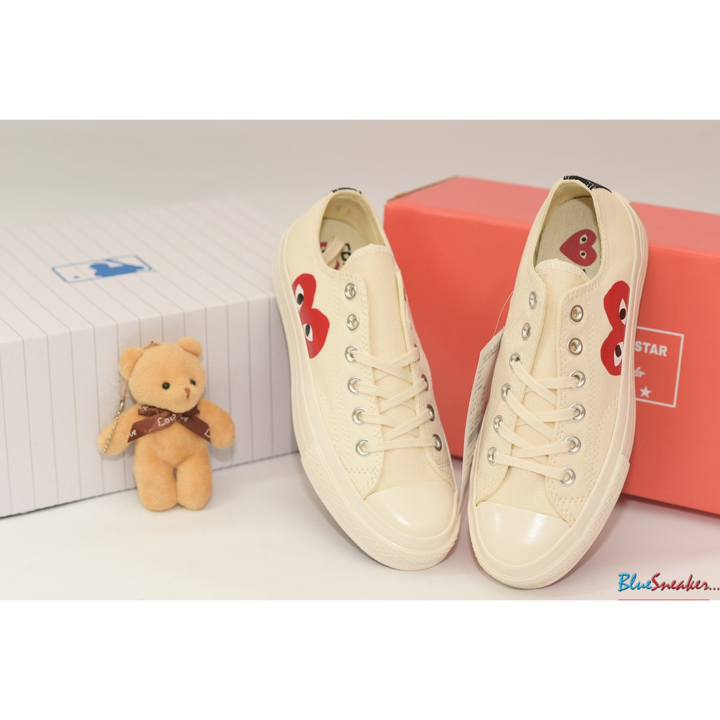 Giày Sneaker Nam Nữ Converse CDG White Low (fullbox+freeship)