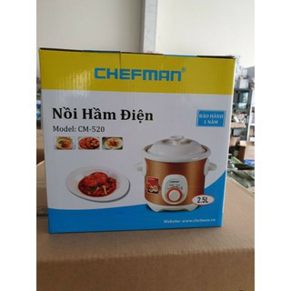 Nồi Hầm Điện, Kho Cá Chefman CM-520 - Nồi Hầm Cháo Đa Năng