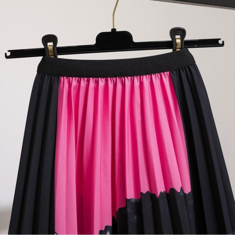 Chân Váy Xếp Ly Lưng Cao Dáng Ôm In Họa Tiết Hoạt Hình mickey Dễ Phối Đồ Thời Trang Mùa Hè Cho Nữ