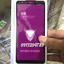 Kính Full màn hiệu OG Khoan không vỡ cho samsung A7 2018