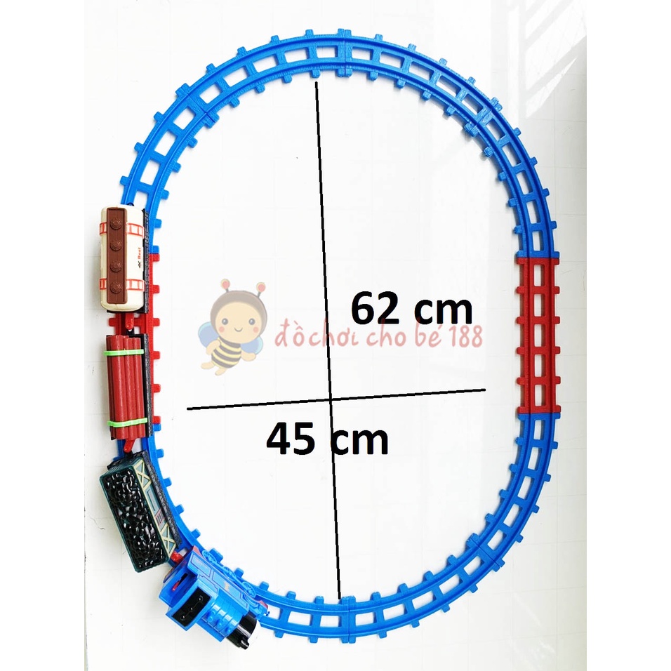 Đồ chơi xe lủa cổ classic train đường ray cực to, xe lửa Thomas dùng pin cho bé