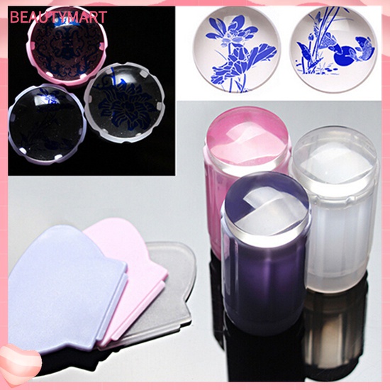 Bộ Dụng Cụ In Hình Móng Tay Nghệ Thuật Trong Suốt