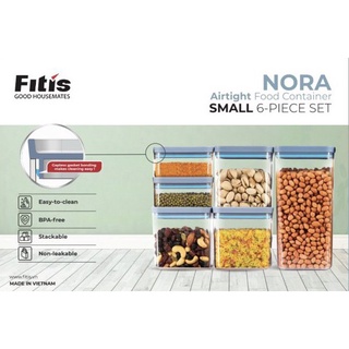Bộ 6 hộp đựng thực phẩm nora fitis -fs-01e1