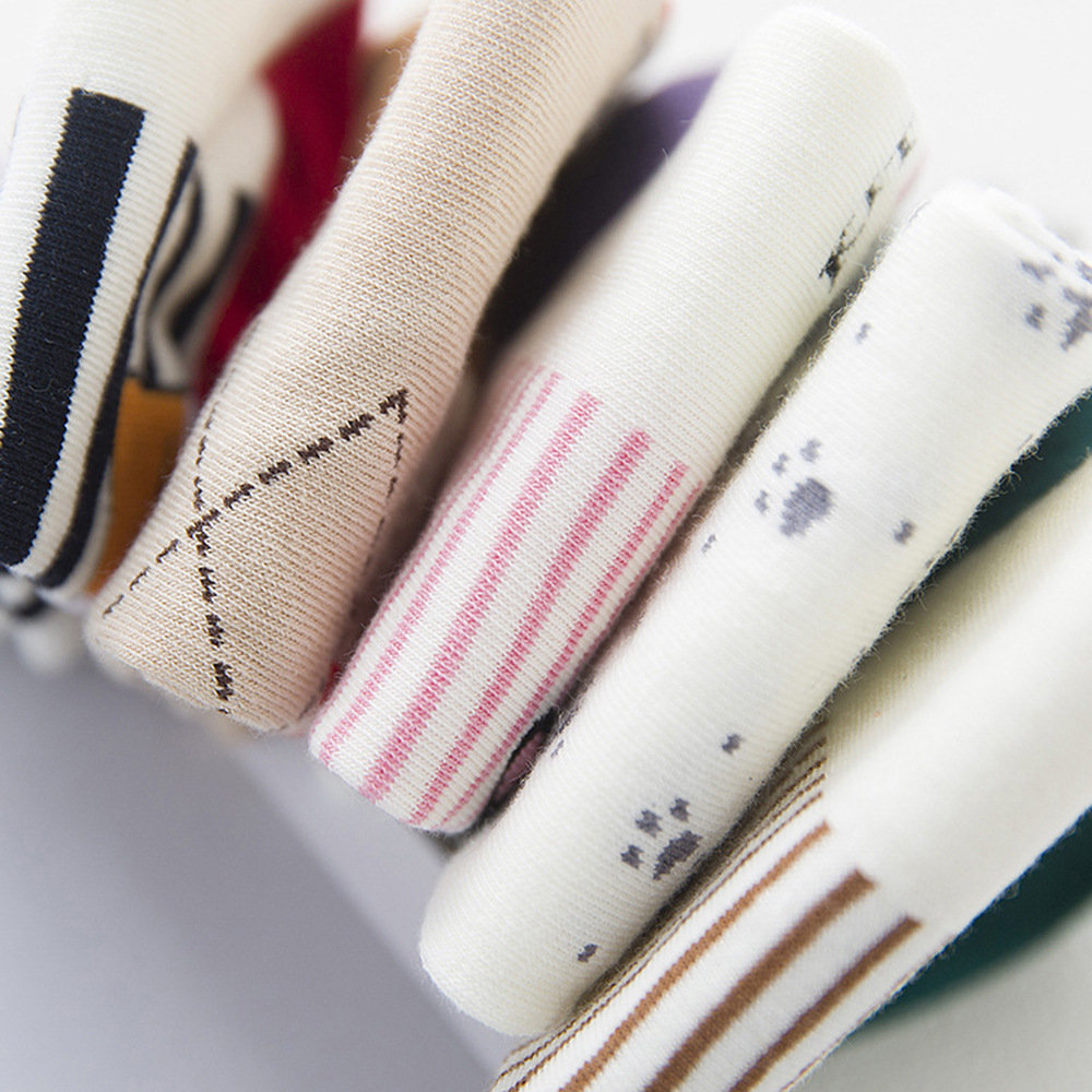 Đôi Vớ Cotton Họa Tiết Sọc In Hình Mèo Thời Trang Cho Nữ