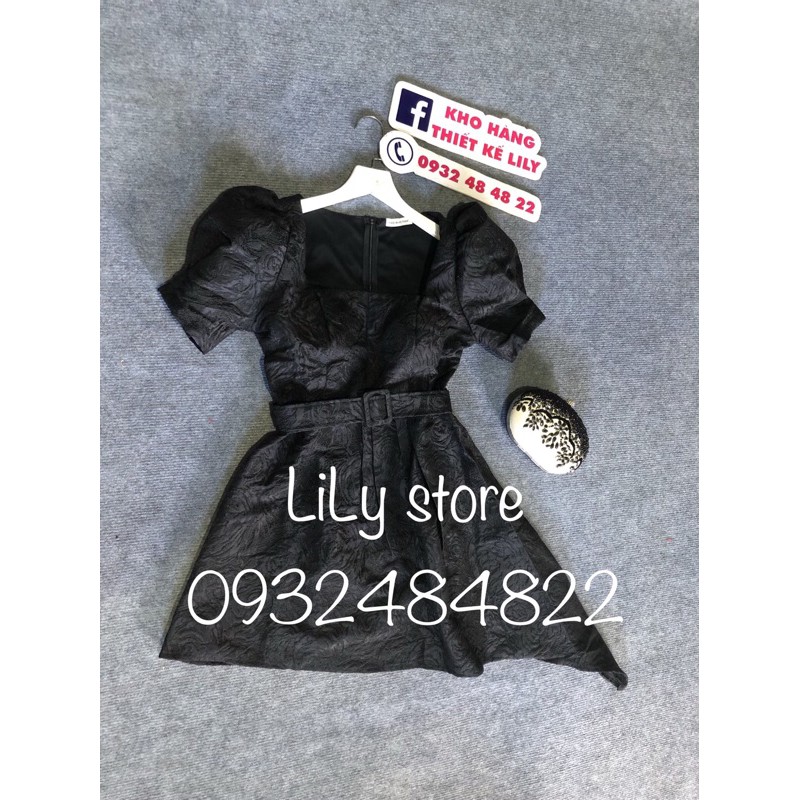 ẢNH VÀ VIDEO THẬT 10000% _ ĐẦM GẤM KÈM THẮT LƯNG