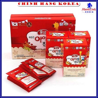 Hồng sâm baby bio hàn quốc, nước sâm trẻ em hộp 30 gói x 20ml