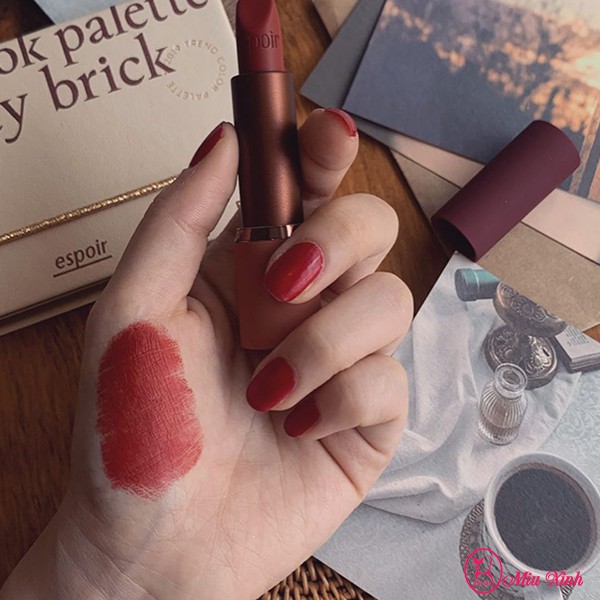 SON THỎI [ESPOIR] Lipstick Nowear Gentle Matte #RedMeetsCafé