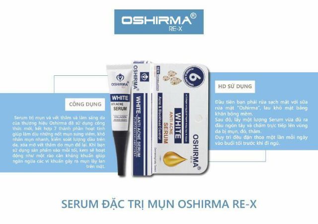 SERUM NGỪA MỤN MỜ THÂM OSHIRMA10gr