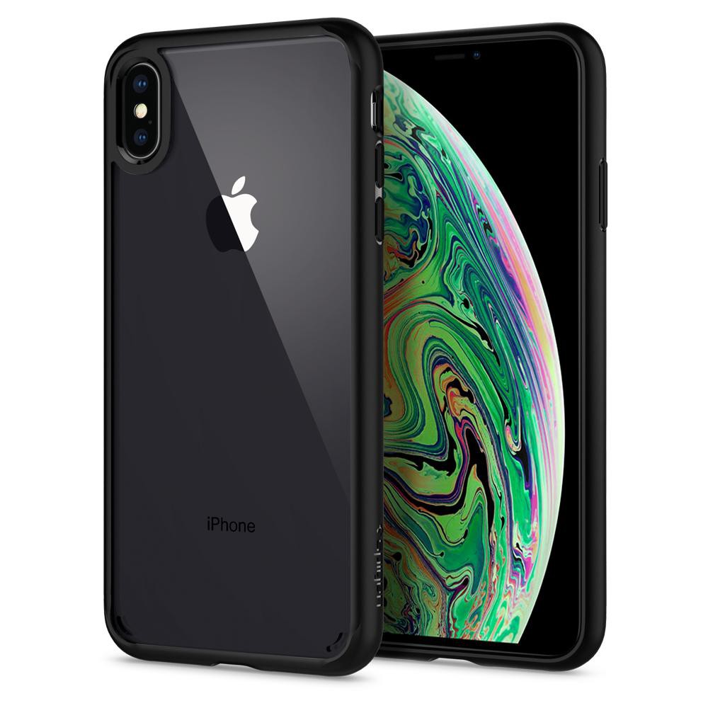 Ốp lưng iPhone Xs Max Spigen Ultra Hybrid - Viền Đen