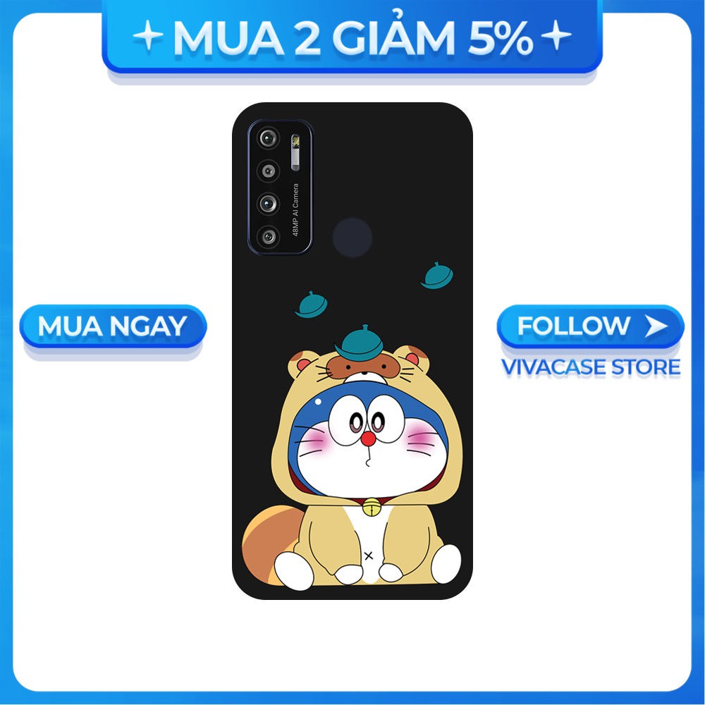 Ốp lưng Vsmart Joy 3/Joy 4/Active 3/Bee 3/Live/...dẻo đen hình Mèo máy áo len