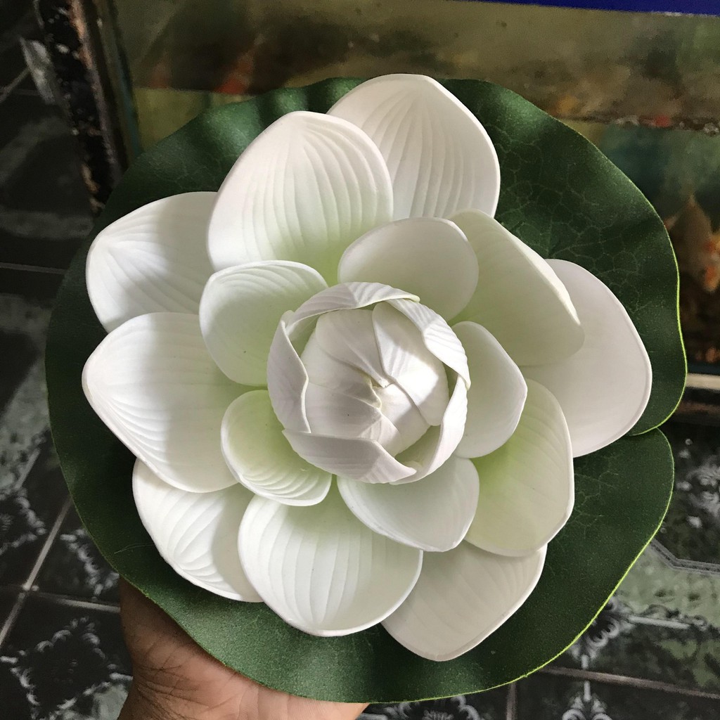 SEN GIẢ TRANG TRÍ HỒ CÁ NON BỘ ĐƯỜNG KÍNH 23CM