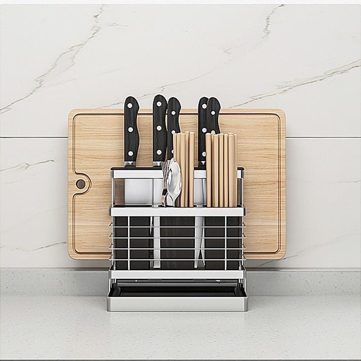 Kệ đựng dao thớt đa năng KT27  Chất liệu inox 304 cao cấp, bền đẹp, không han rỉ
