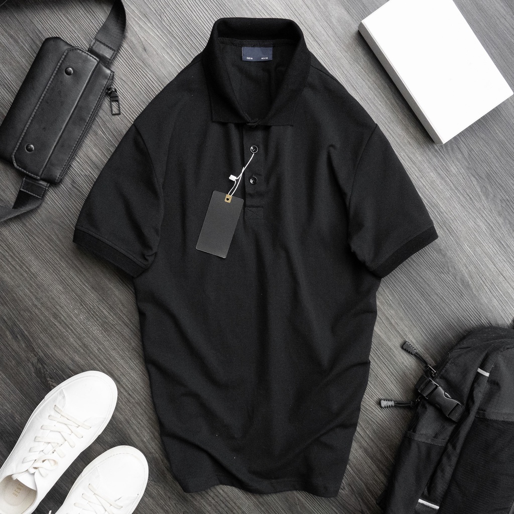 Áo Polo Nam Cổ Bẻ Thun Basic Cộc Tay Vải Cá Sấu Cotton Phong Cách Trẻ Trung Chuẩn Form Nhiều Màu