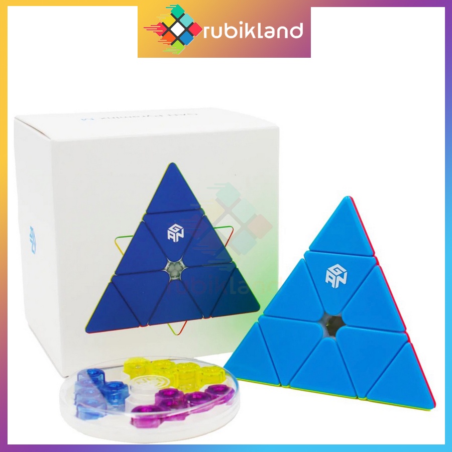 [Enhanced] Rubik Gan Pyraminx M Stickerless Rubic Tam Giác Nam Châm Flagship Pyramid Kim Tự Tháp Đồ Chơi Trí Tuệ Trẻ Em