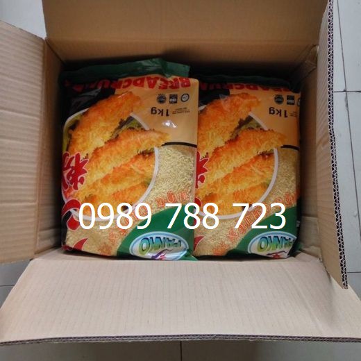 Bột chiên xù Panko vàng gói 1kg chiên nem chua rán, mực chiên, tôm chiên, kimbab chiên, thịt chiên.., cực giòn và xù