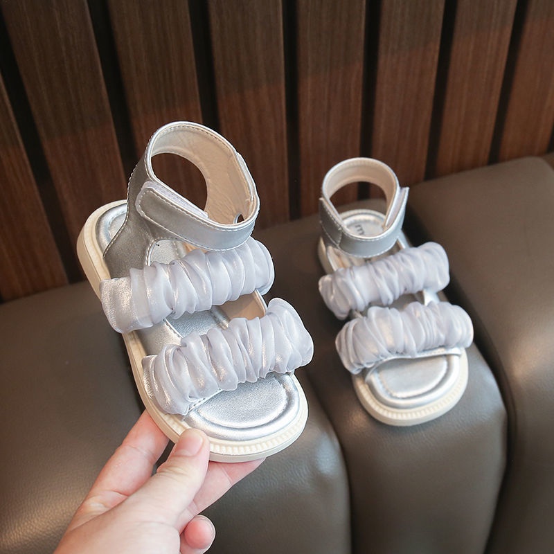 [Hàng Có Sẵn Bán Chạy] Giày Sandal Chống Trượt Thoáng Khí Phong Cách Anh Quốc Giản Dị Cho Bé Gái