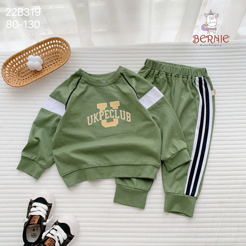 _Bộ cotton zaclang Ukpeclub cho bé tai/gái 9 đến 23kg