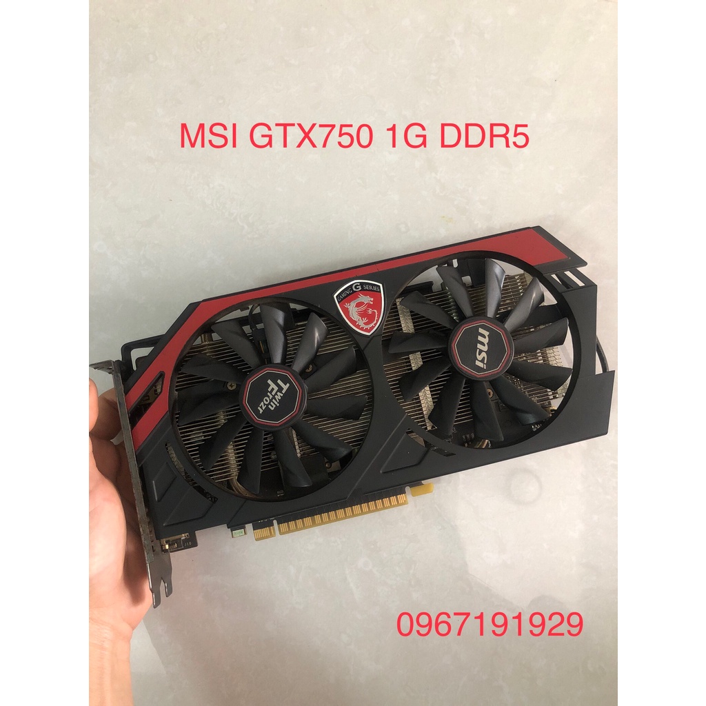 VGA, Card Màn Hình MSI GTX 750 1GB DDR5 - Đã Qua Sử Dụng.