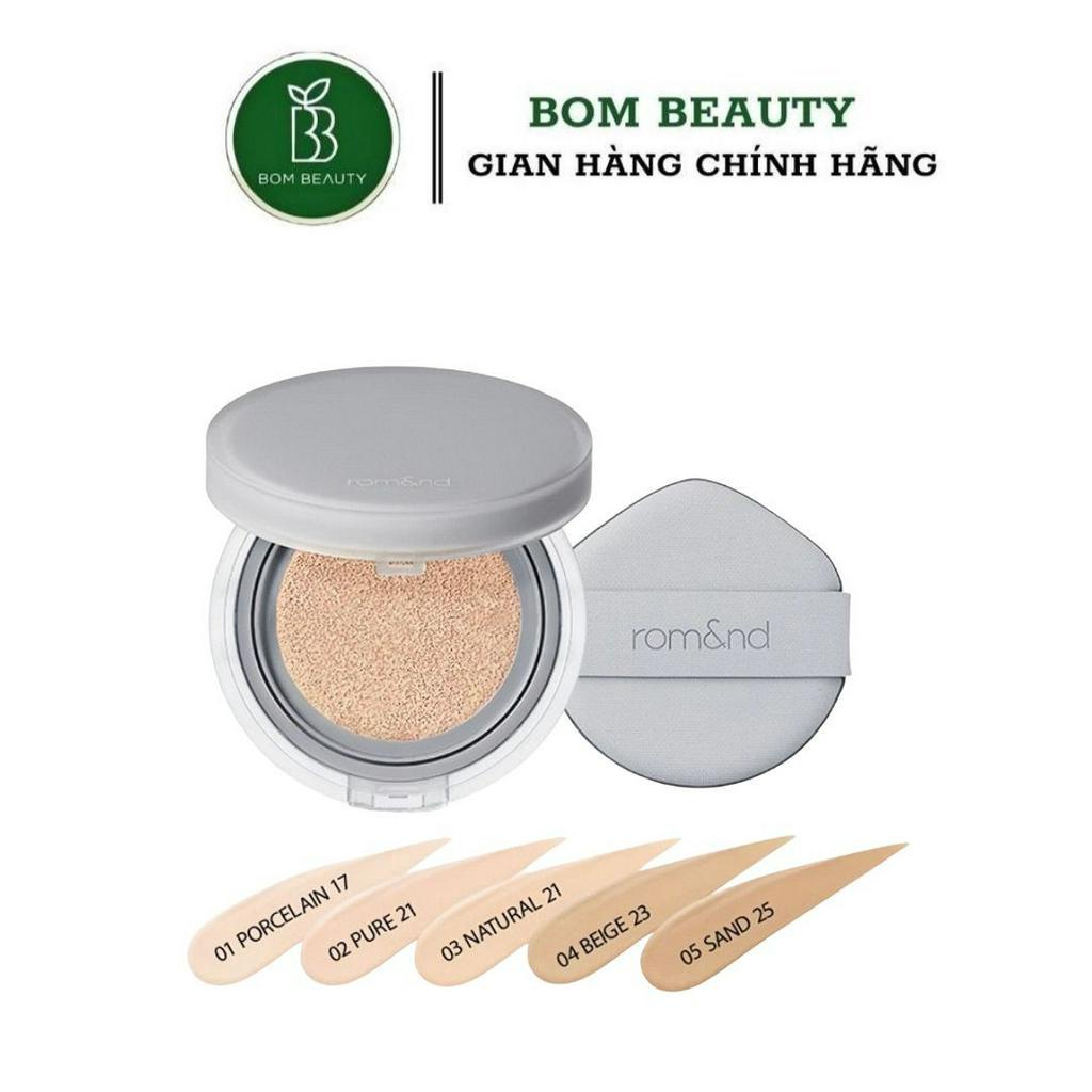 Phấn Nước Che Phủ Hoàn Hảo, Mỏng Nhẹ Tự Nhiên Romand NU Zero Cushion SPF24/PA++