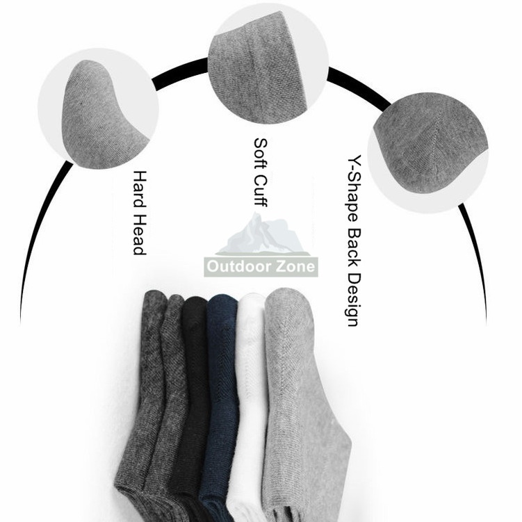 Set 3 Đôi Vớ Ngắn unisex Bằng cotton Trơn Cổ Thấp Tới Mắt Cá Chân