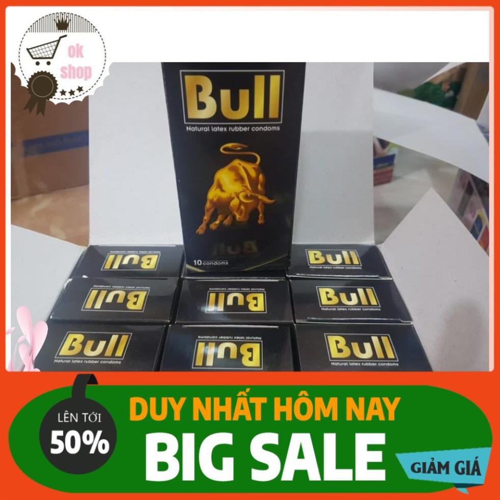 [FreeShip - 150k] Bao cao su Bull(OK shop) (che tên SP)