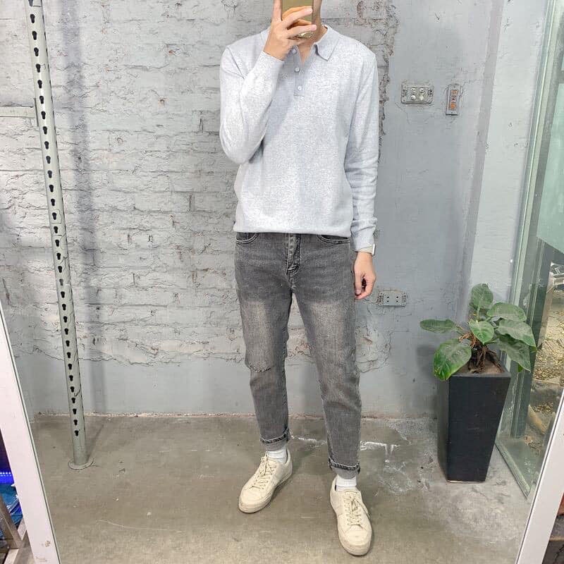 Áo PoLo Nam Dài Tay Cao Cấp, Áo Thun Polo Nam Cổ Bẻ Xang Trọng, Đẳng Cấp Mặc Cho Mùa Thu Đông | BigBuy360 - bigbuy360.vn