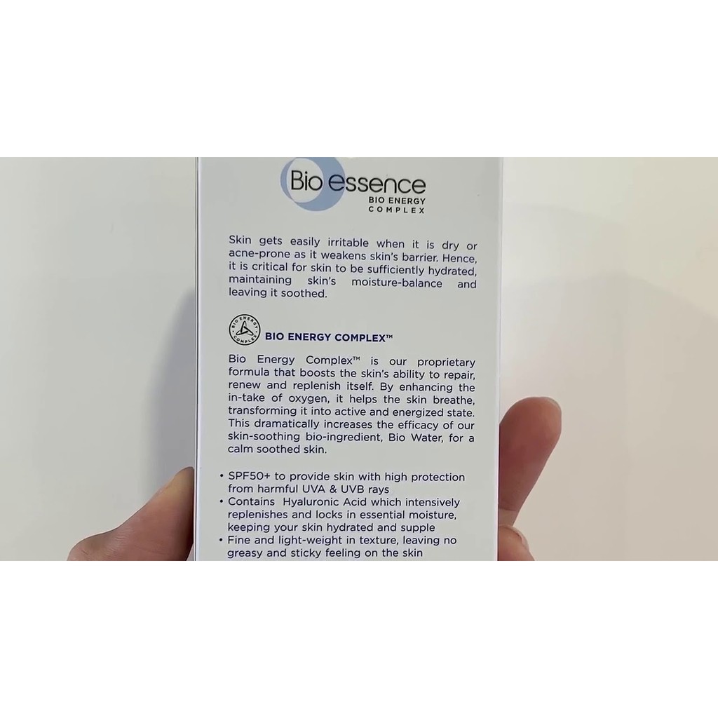 Kem Chống Nắng Dưỡng Ẩm Bio Essence Bio-Water Sunscreen SPF 50+ PA++ (Hydrating) 40ml