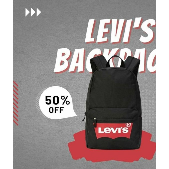 Balo Levis màu đen size vừa