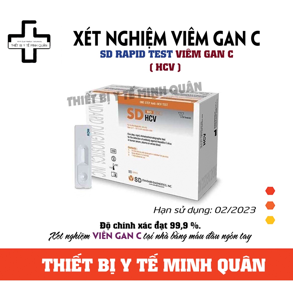 [ hỏa tốc ] Qua test nhanh Viêm Gan C - SD Bioline HCV