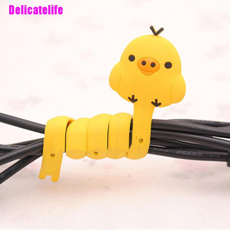 1 Dây Quấn Cáp Tai Nghe Gọn Gàng Hình Thú Dễ Thương