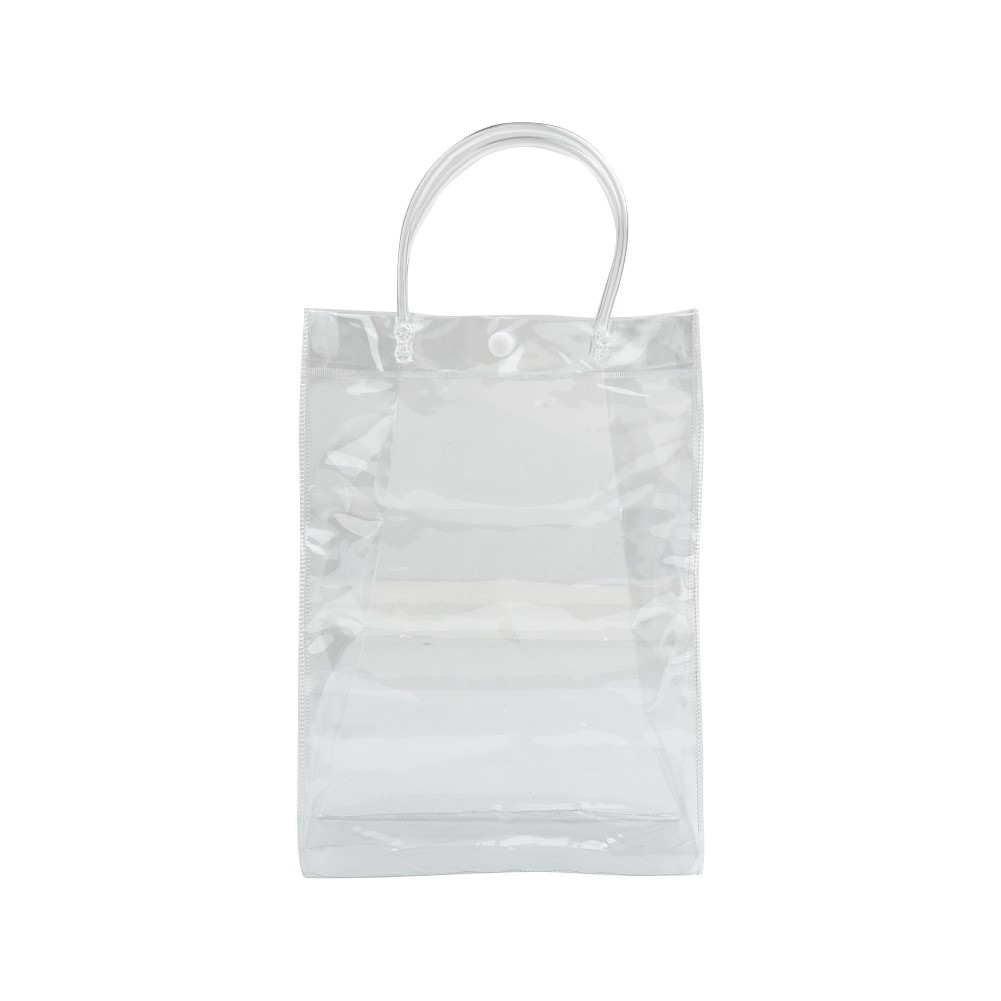 Portable Women Clear Transparent Tote Bag Plastic Shoulder Handbag Gift Bag