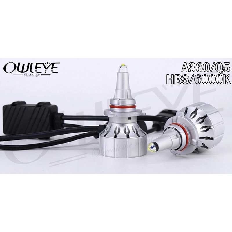 Đèn LED Ô Tô OWLEYE A360/Q5 Chân HB3 – 9005 , Chuyên Dụng Cho Xe Có Bi Cầu
