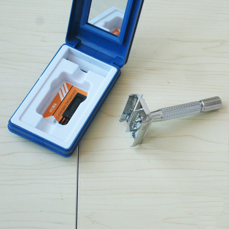 Dao Cạo Râu 2 Mặt Bằng Thép Không Gỉ