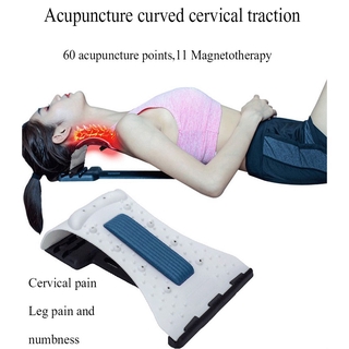 Back Stretcher Adjustable Waist Pain Relief Posture Corrector Blue
