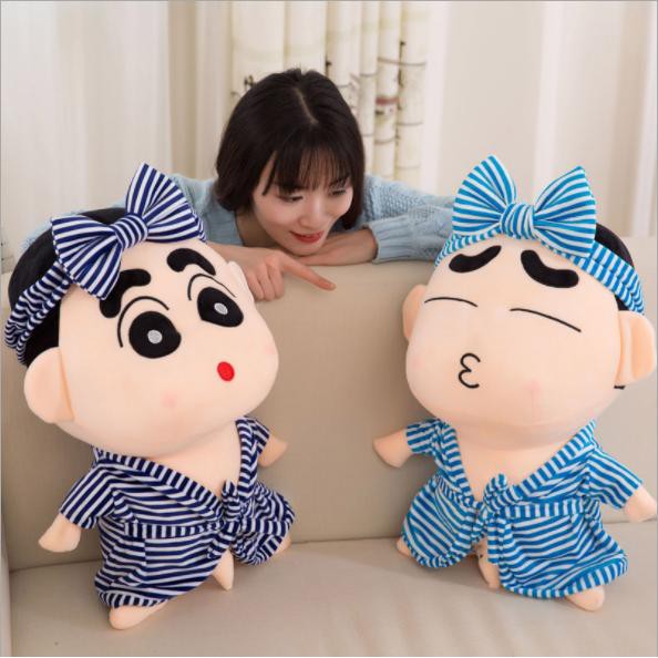 [CHUYÊN SỈ GIÁ SỐC]  Gấu Bông Hoạt Hình SHIN Măc Áo Ngủ Cute (3 Màu)