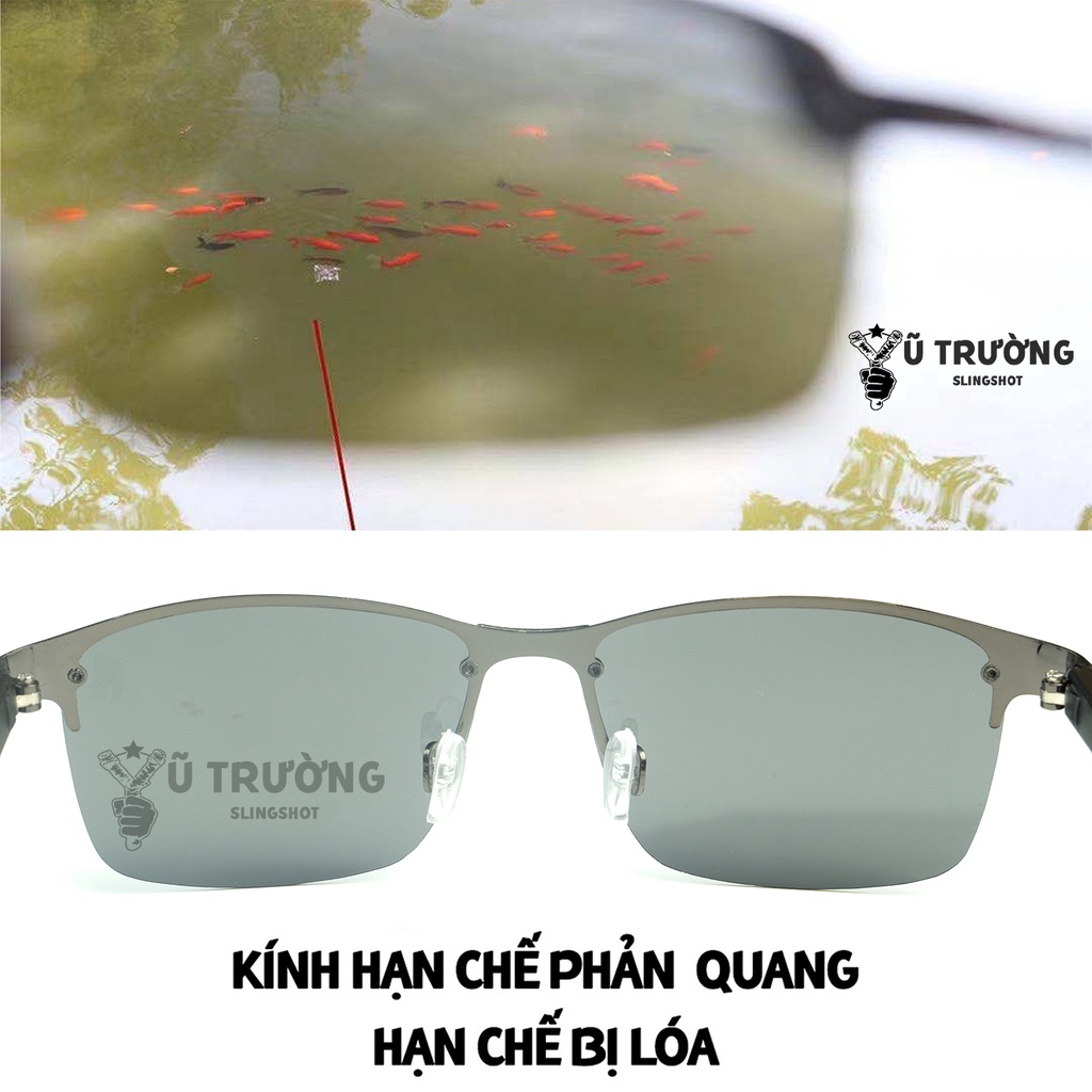 [ Kính phân cực KHM ] kính hack map hỗ trợ câu cá, hạn chế tia UV, nhìn xuyên nước khi trời nắng