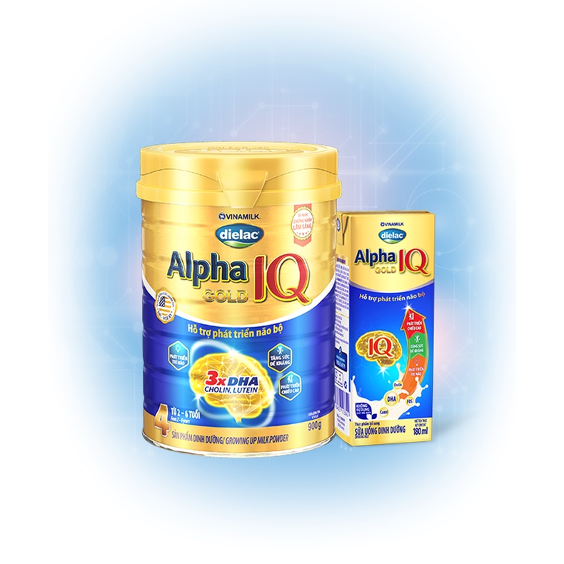 Sữa bột Dielac Alpha Gold IQ 900g số 1, 2, 3, 4