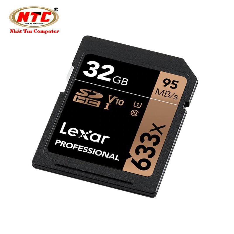 k89 Thẻ Nhớ SDHC Lexar Professional 633x 32GB UHS-I U1 V10 95MB/s (Vàng) 1